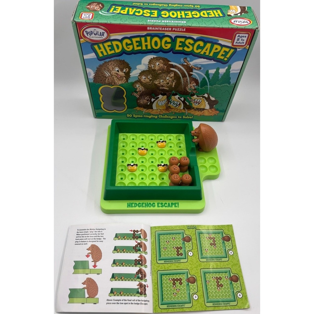 Hedgehog Escape Brainteaser Puzzle‎ 50 Challenges Ages 8+